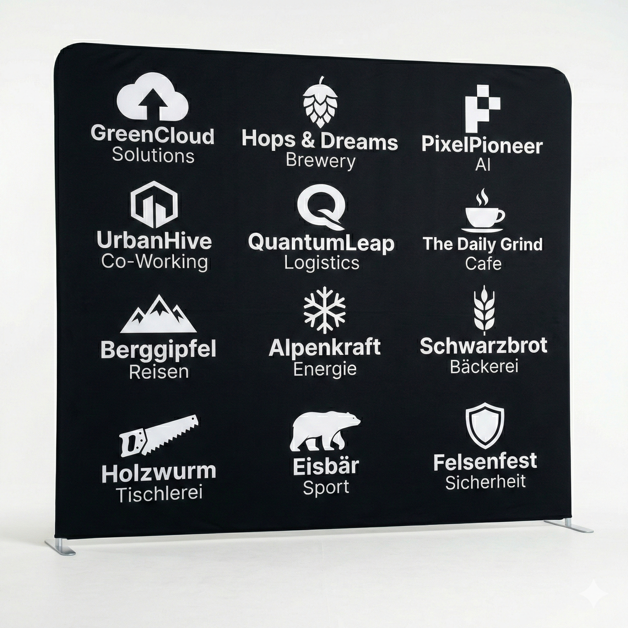 Name auf Sponsorenwand Gross